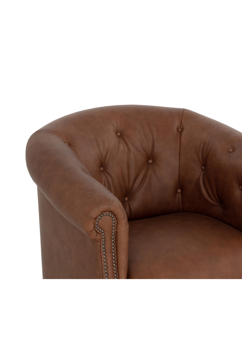 Modern European furniture - Leather Chesterfield Lounge Chair - www.oroa.com | Oroa.com