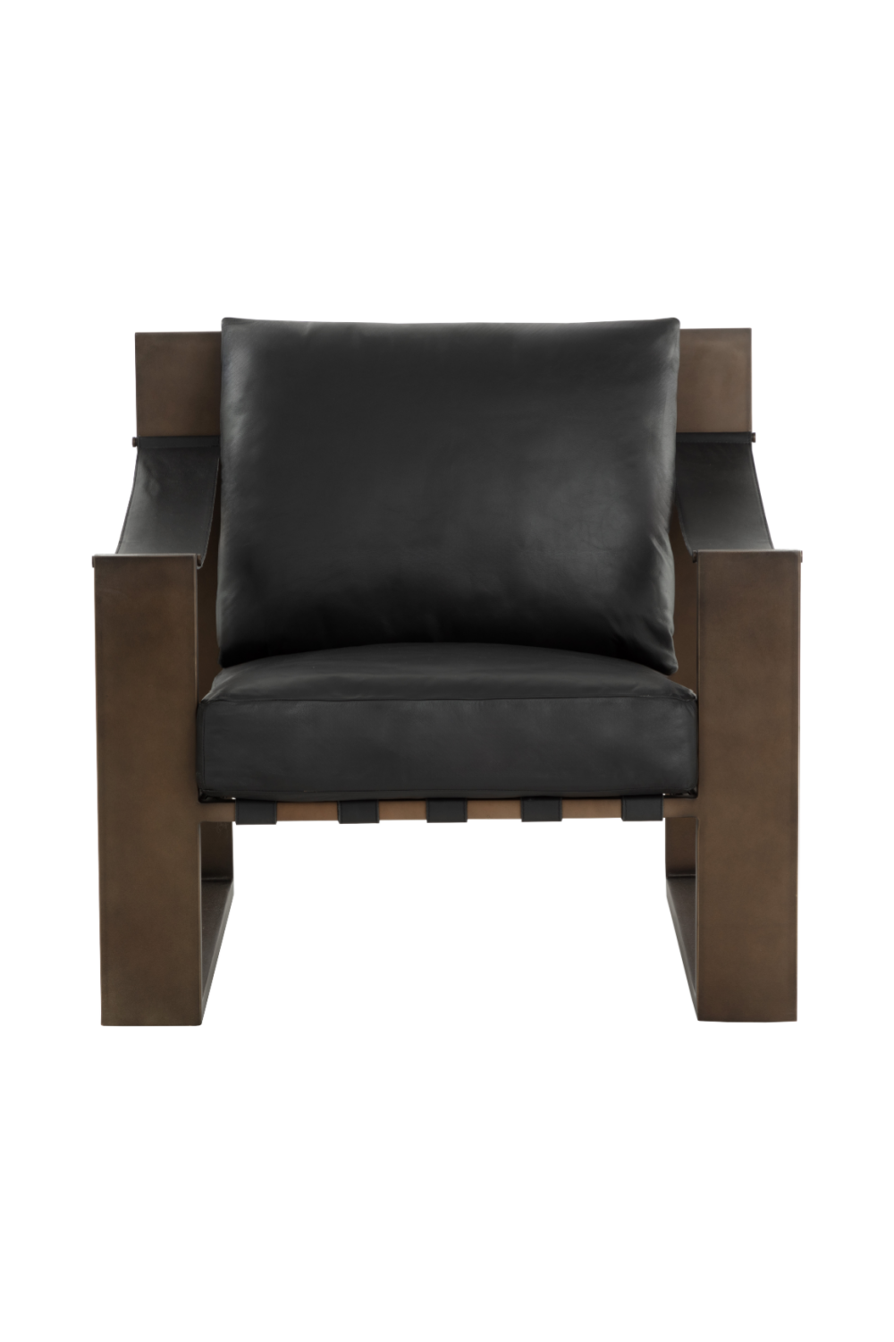 Modern European furniture - Leather Strapped Lounge Chair - www.oroa.com | Oroa.com