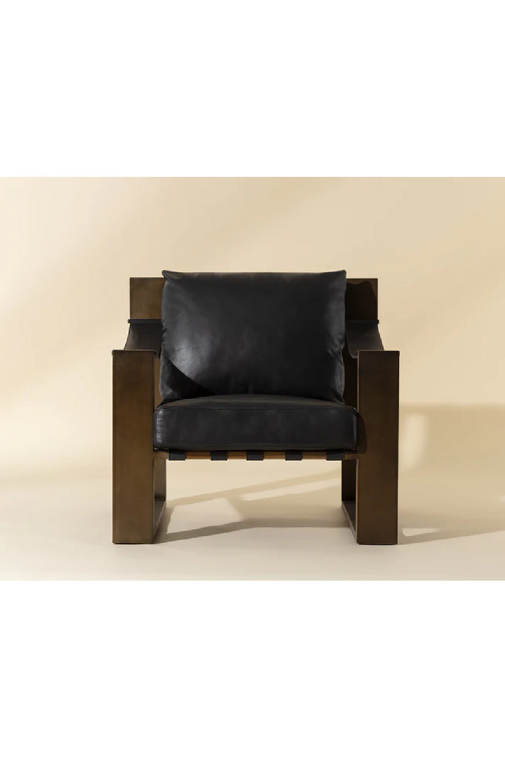Modern European furniture - Leather Strapped Lounge Chair - www.oroa.com | Oroa.com