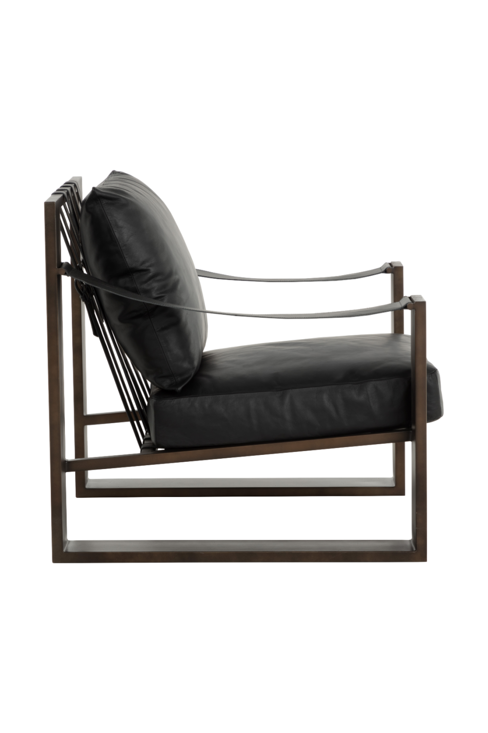Modern European furniture - Leather Strapped Lounge Chair - www.oroa.com | Oroa.com