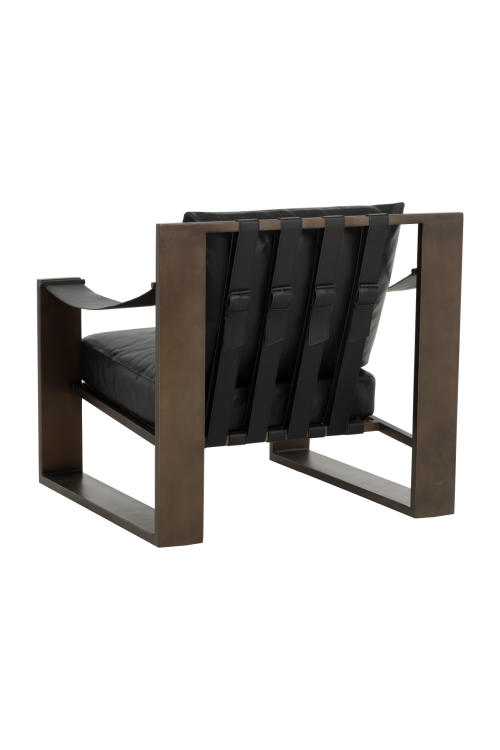 Modern European furniture - Leather Strapped Lounge Chair - www.oroa.com | Oroa.com