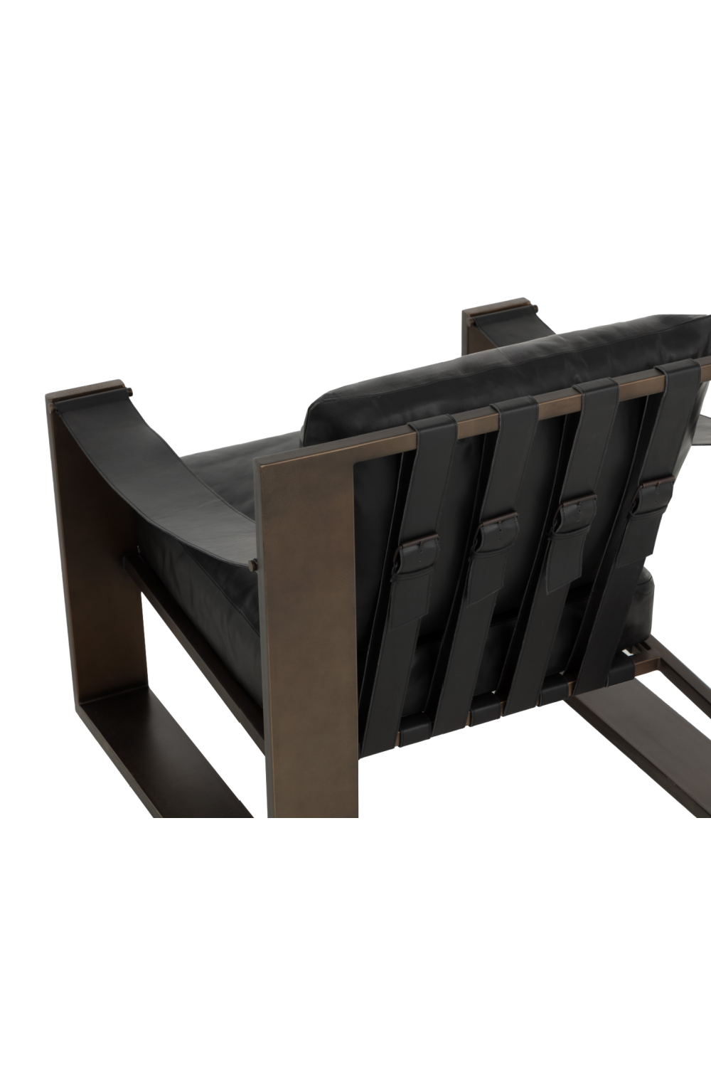 Modern European furniture - Leather Strapped Lounge Chair - www.oroa.com | Oroa.com