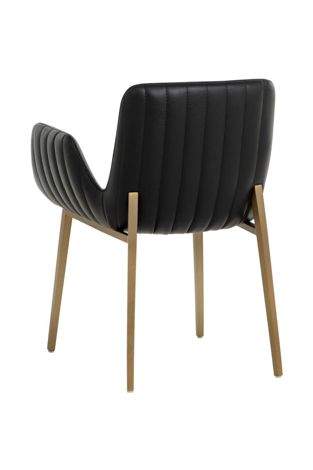 Modern European furniture - Leather Look Scooped Dining Armchair - www.oroa.com | Oroa.com