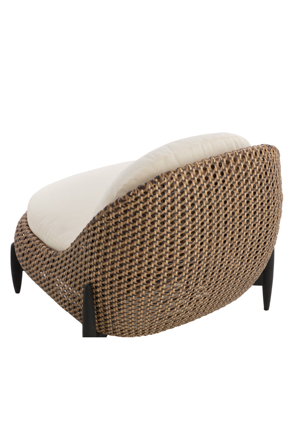 Modern European furniture - Padded Wicker Outdoor Lounge Chair - www.oroa.com | Oroa.com