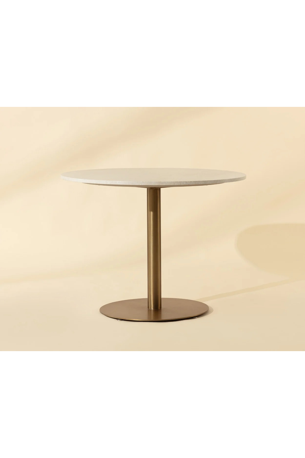 Modern European furniture - White Marble Round Bistro Table - www.oroa.com | Oroa.com