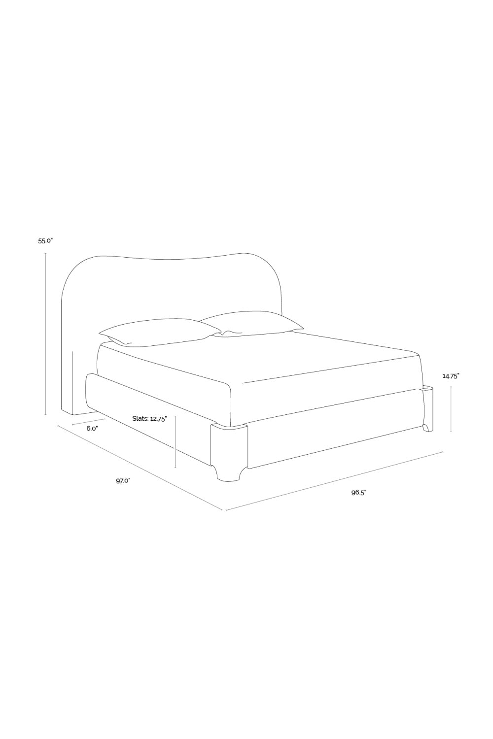 Modern European furniture - White Curved King Bed - www.oroa.com | Oroa.com