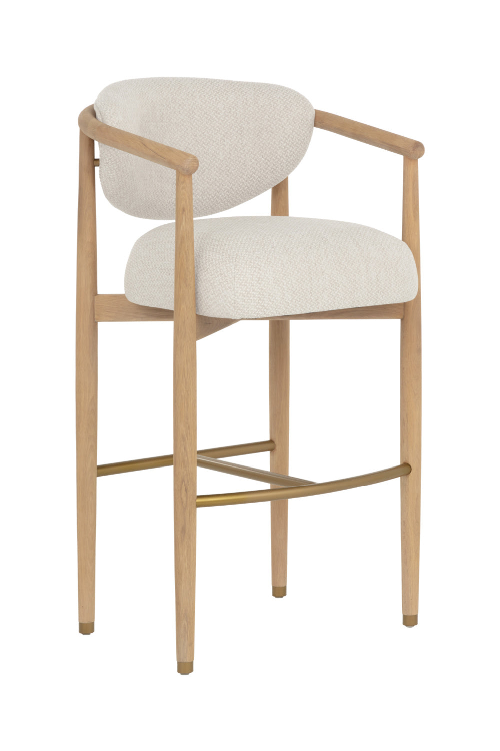 Modern European furniture - Solid Oak Framed Bar Stool - www.oroa.com | Oroa.com