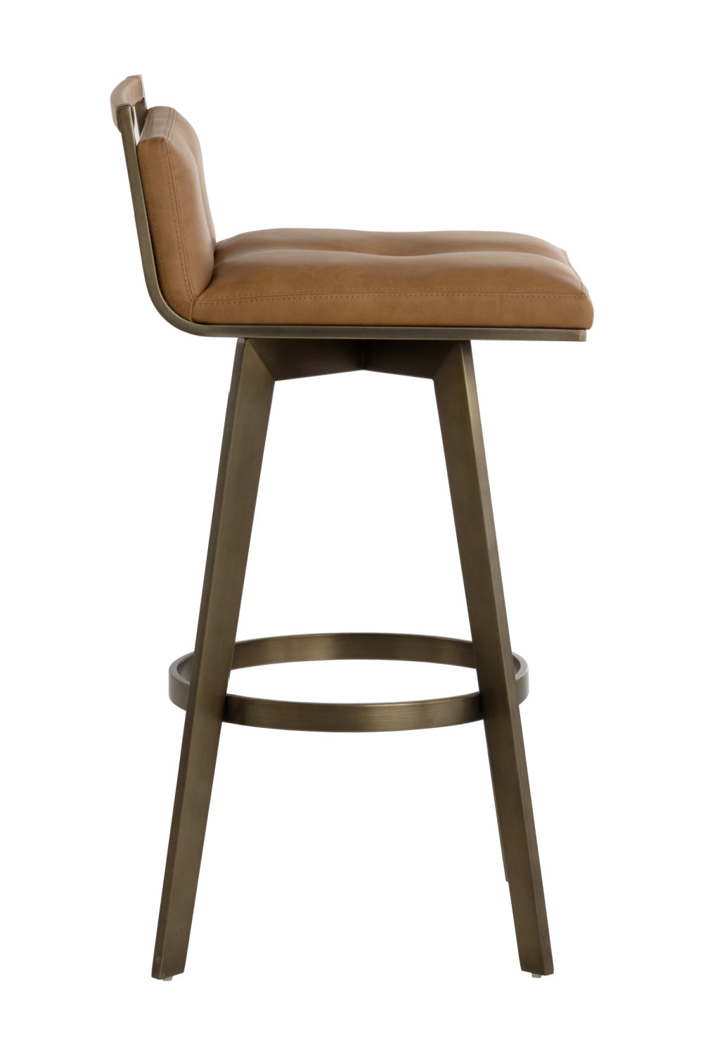 Modern European furniture - Leather-Look Swivel Bar Stool - www.oroa.com | Oroa.com