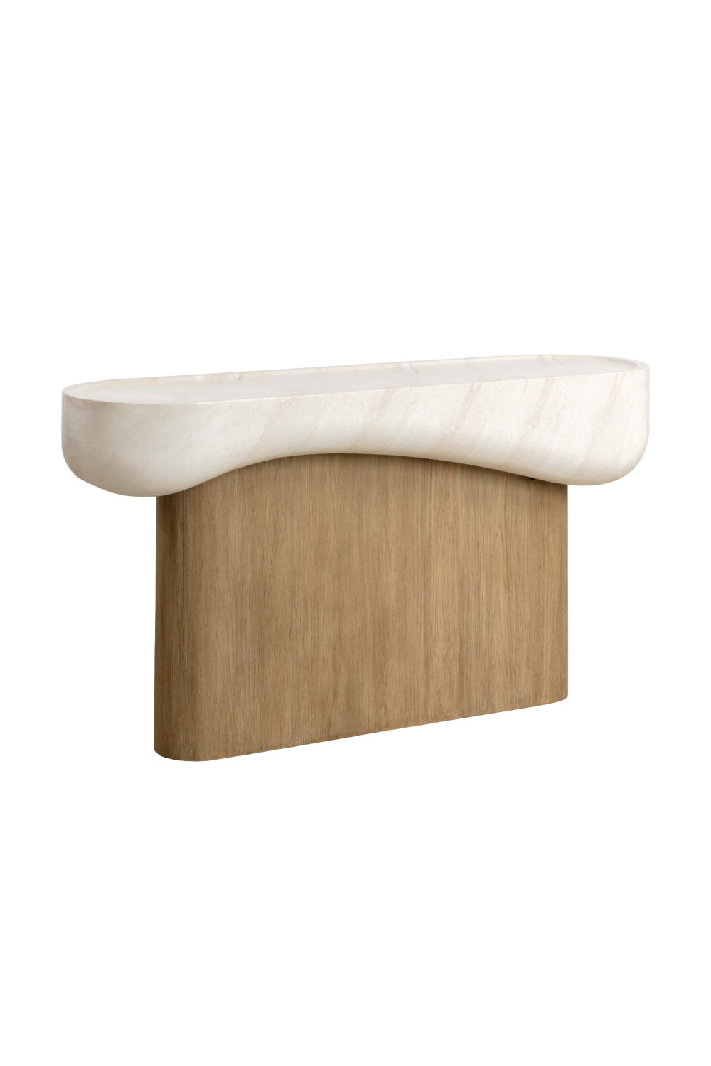 Modern European furniture - Travertine Look Indoor/Outdoor Console Table - www.oroa.com | Oroa.com