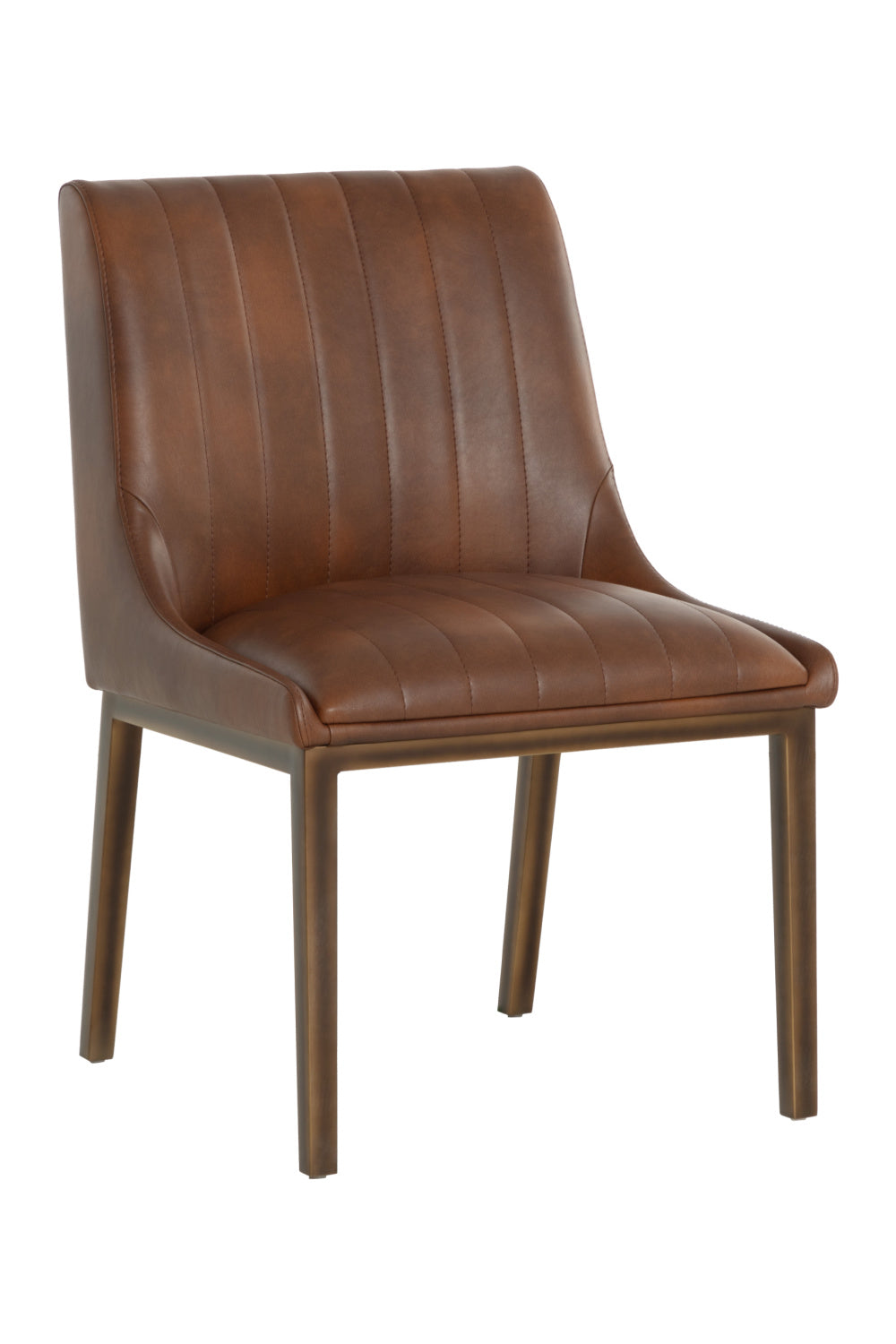 Modern European furniture - Vertical Stitched Dining Chairs (2) - www.oroa.com | Oroa.com