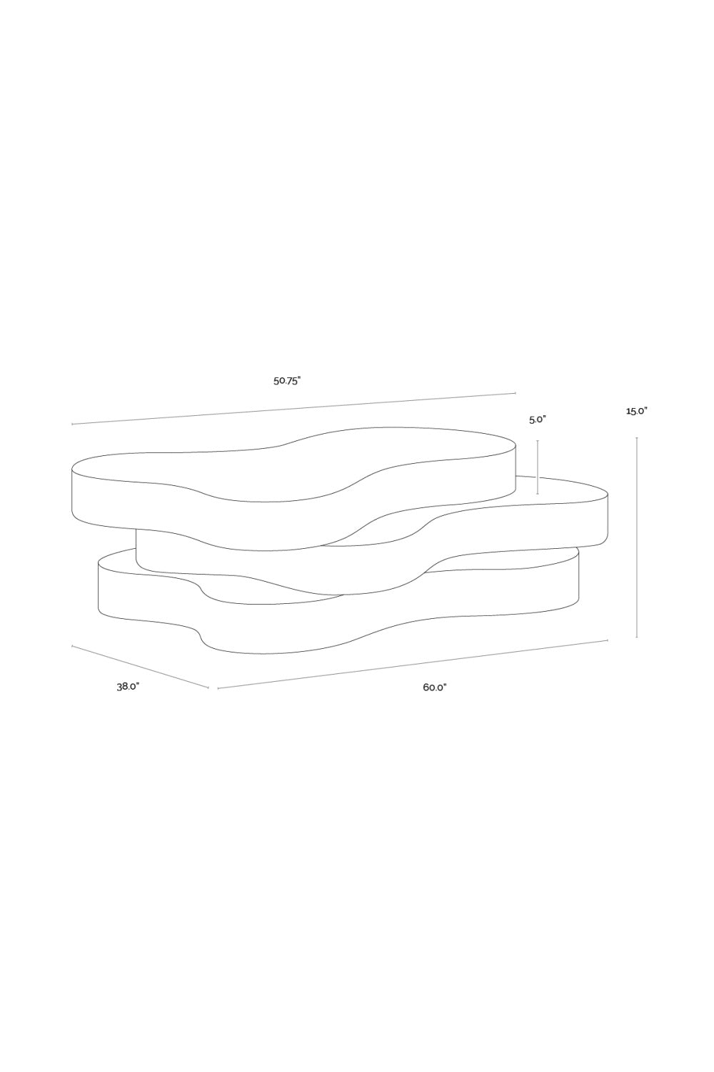 Modern European furniture - Layered Freeform Indoor/Outdoor Coffee Table - www.oroa.com | Oroa.com