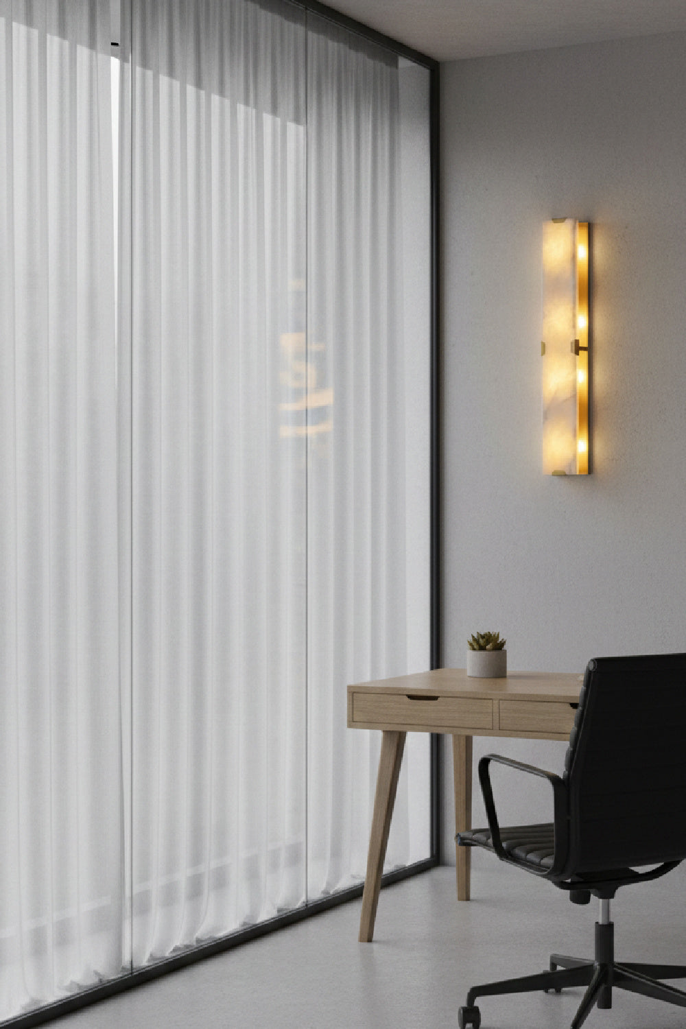 Modern European furniture - Alabaster Panel Wall Lamp - www.oroa.com | Oroa.com