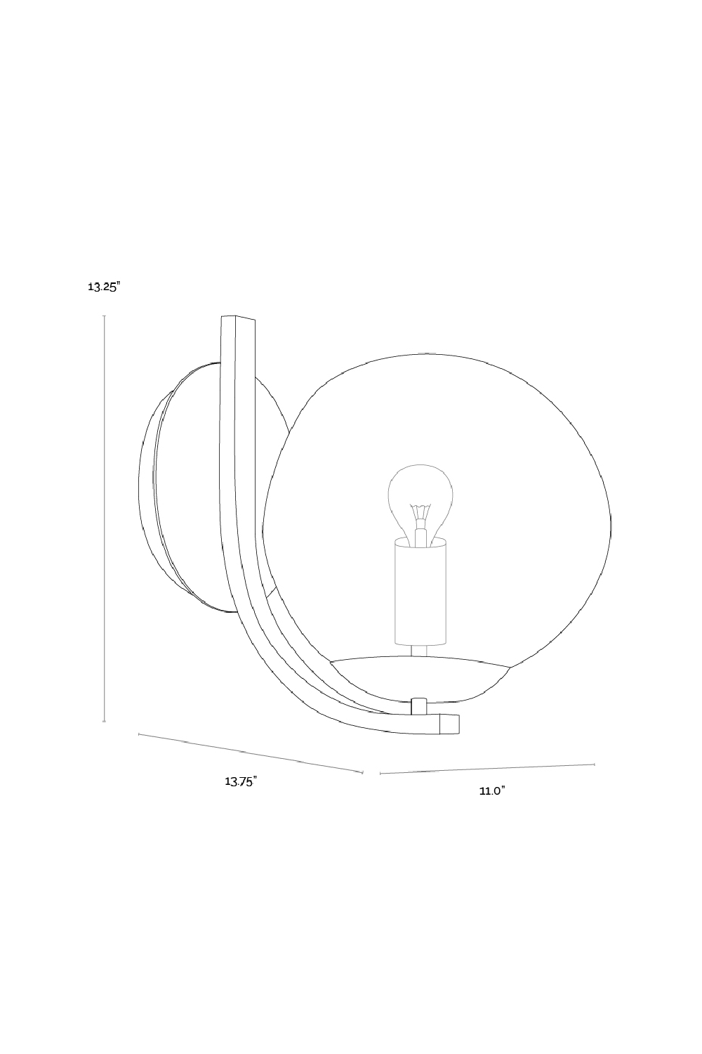 Modern European furniture - Gray Blown Glass Wall Lamp - www.oroa.com | Oroa.com
