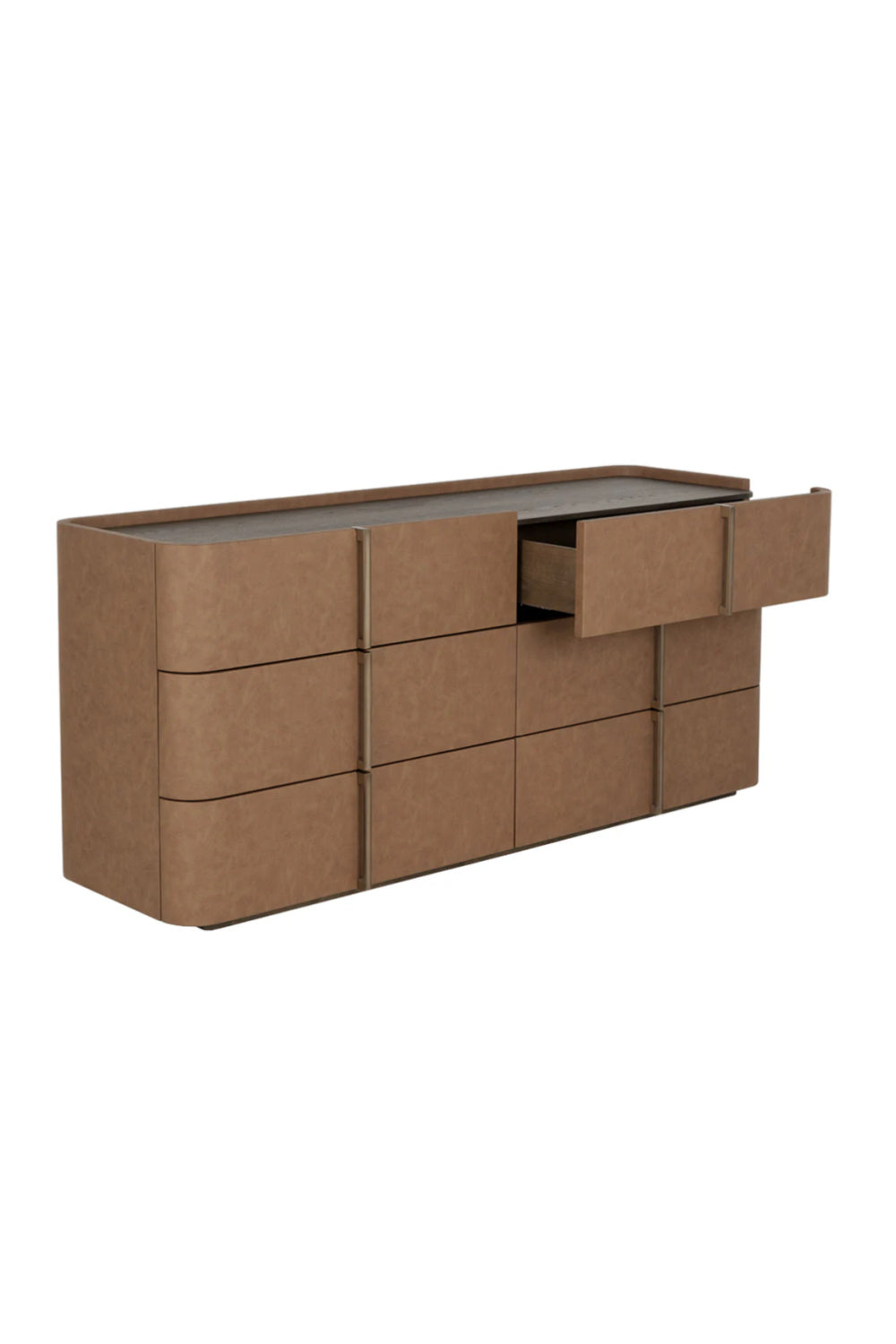 Modern European furniture - Leather-Look 6-Drawer Dresser - www.oroa.com | Oroa.com