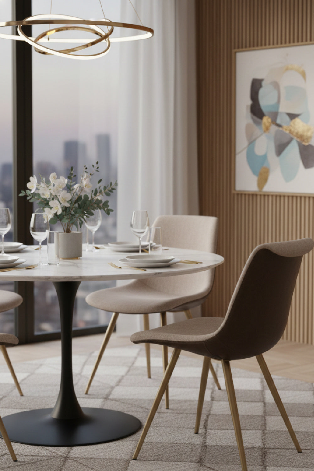 Modern European furniture - Fabric Shell Dining Chair - www.oroa.com | Oroa.com