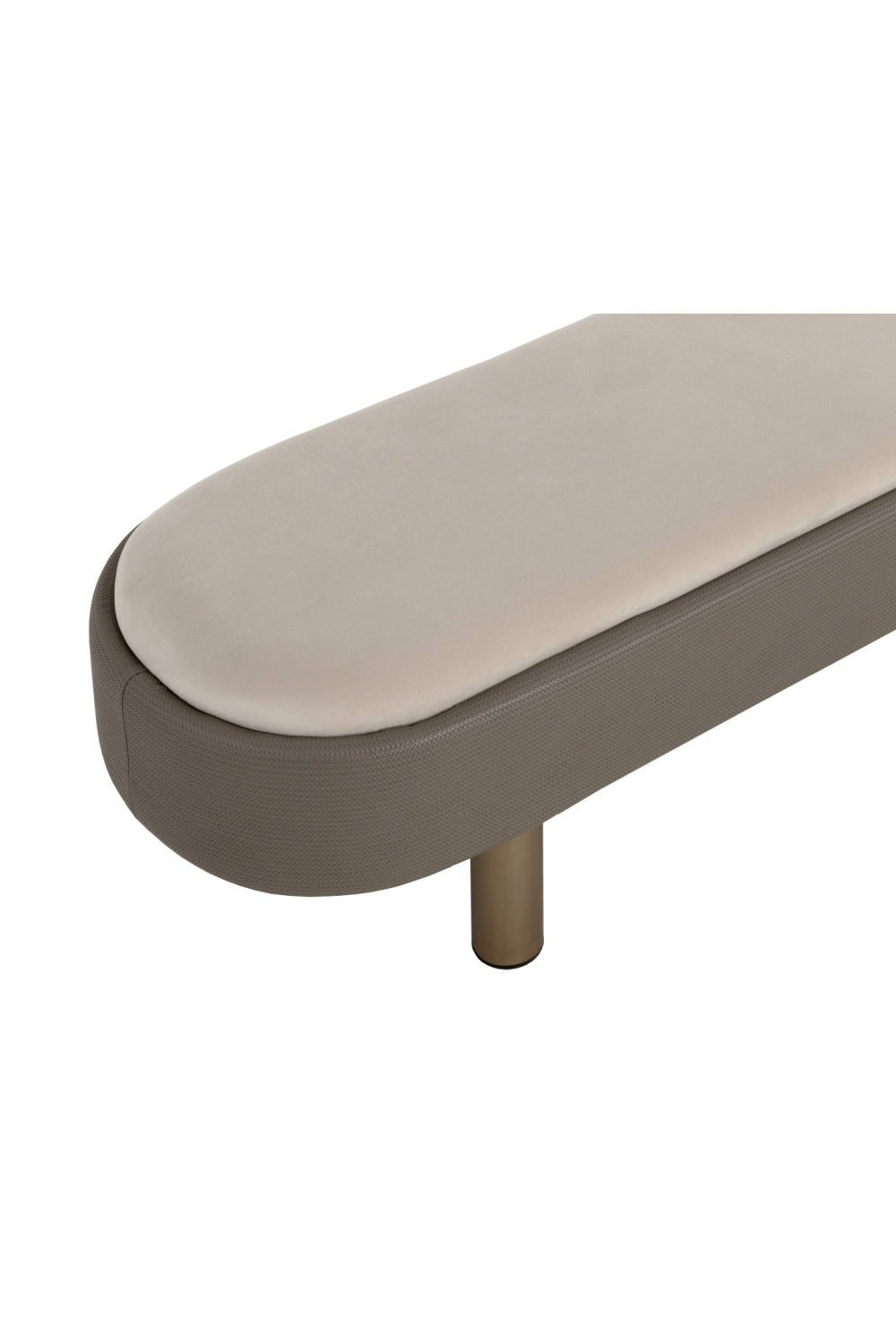 Modern European furniture - Taupe Modern Bench - www.oroa.com | Oroa.com