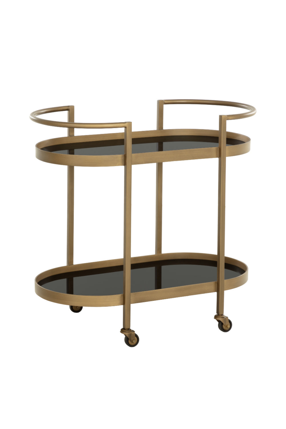 Modern European furniture - Antique Brass Bar Cart - www.oroa.com | Oroa.com