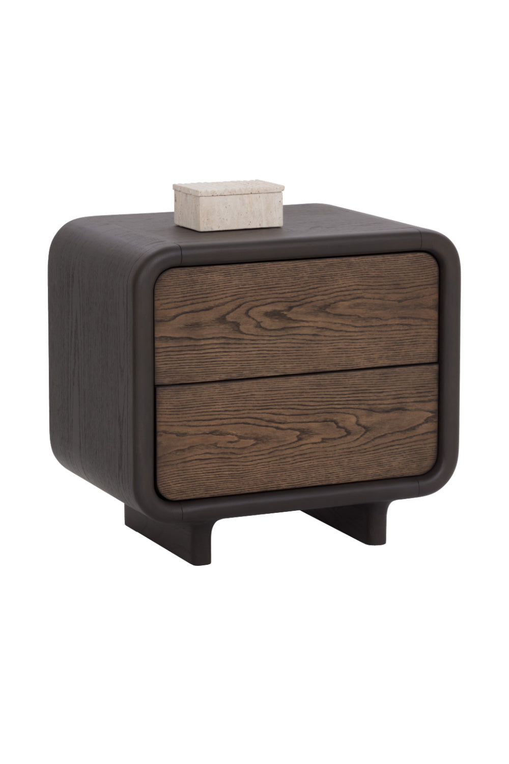 Modern European furniture - 2-Drawer Oak Nightstand - www.oroa.com | Oroa.com