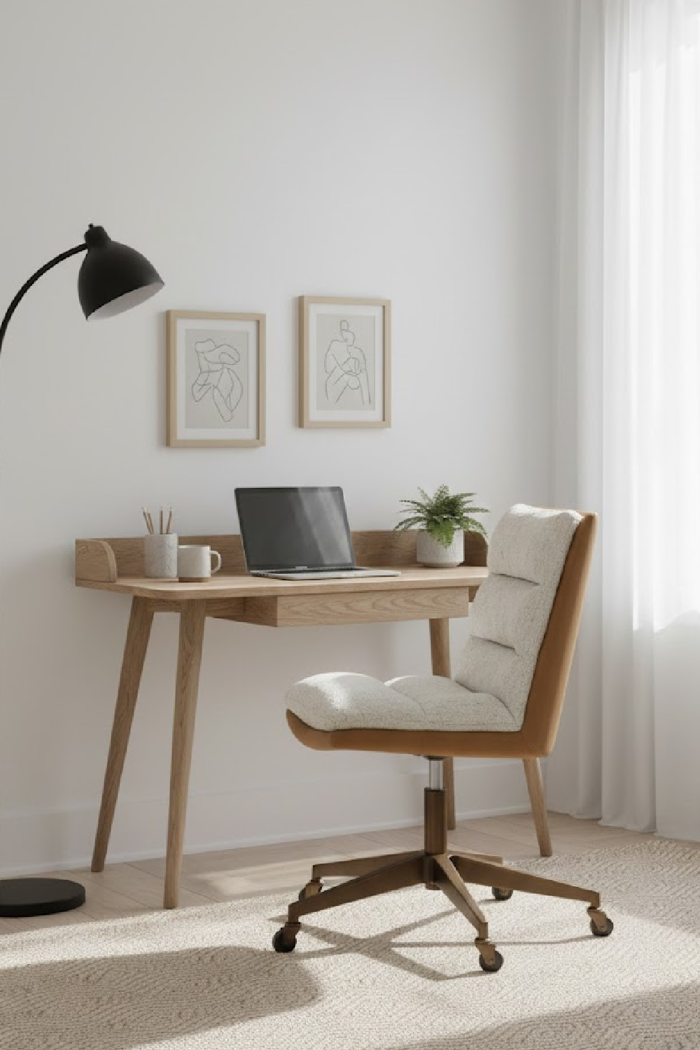 Modern European furniture - Padded Swivel Office Chair - www.oroa.com | Oroa.com