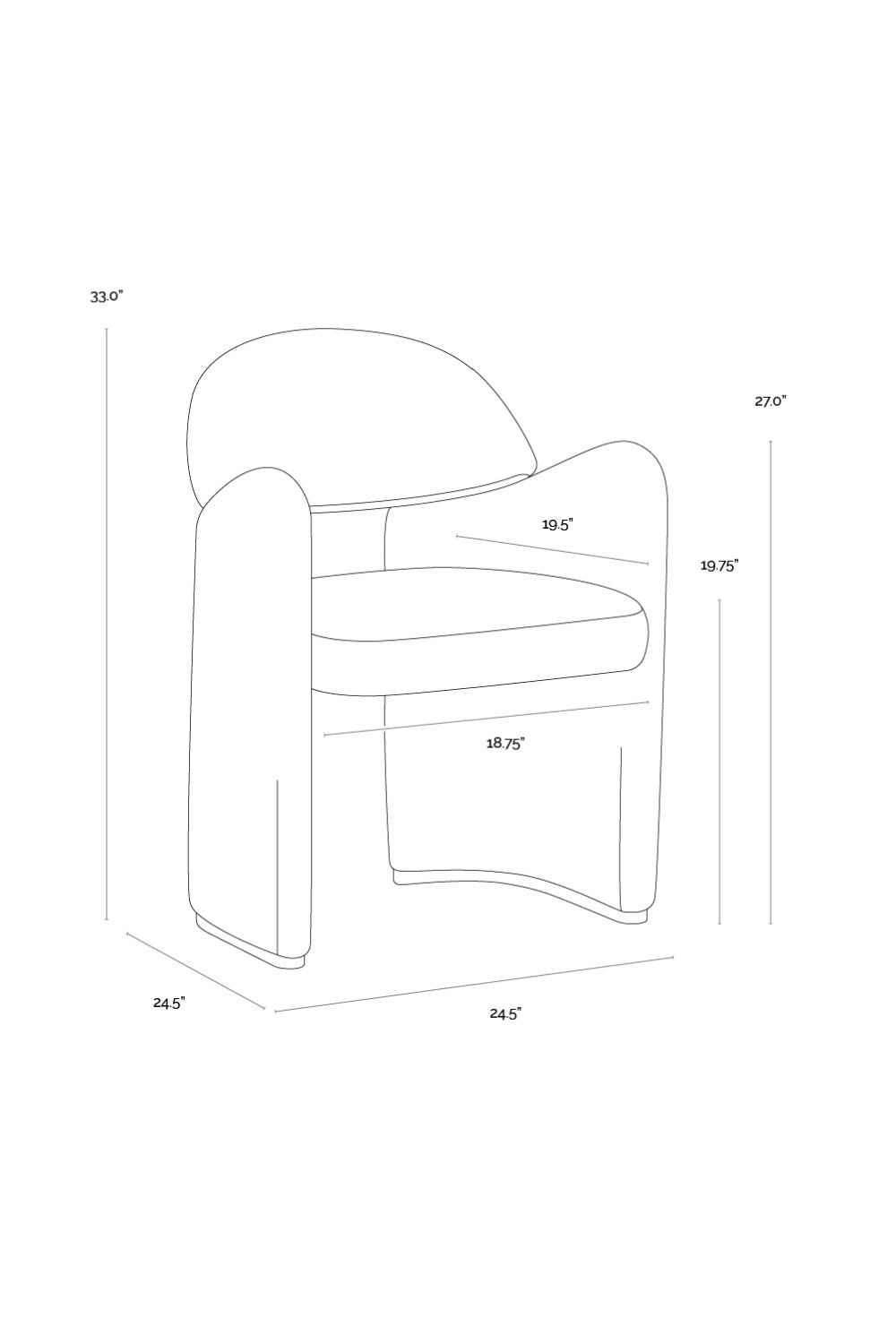 Modern European furniture - Modern Art Deco Dining Armchair - www.oroa.com | Oroa.com
