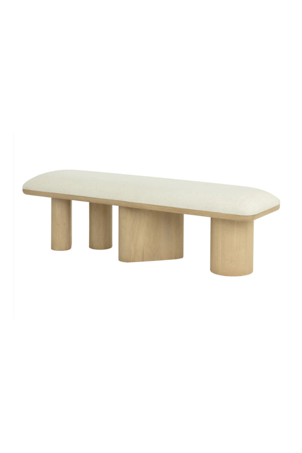Modern European furniture - Light Oak Accent Bench - www.oroa.com | Oroa.com