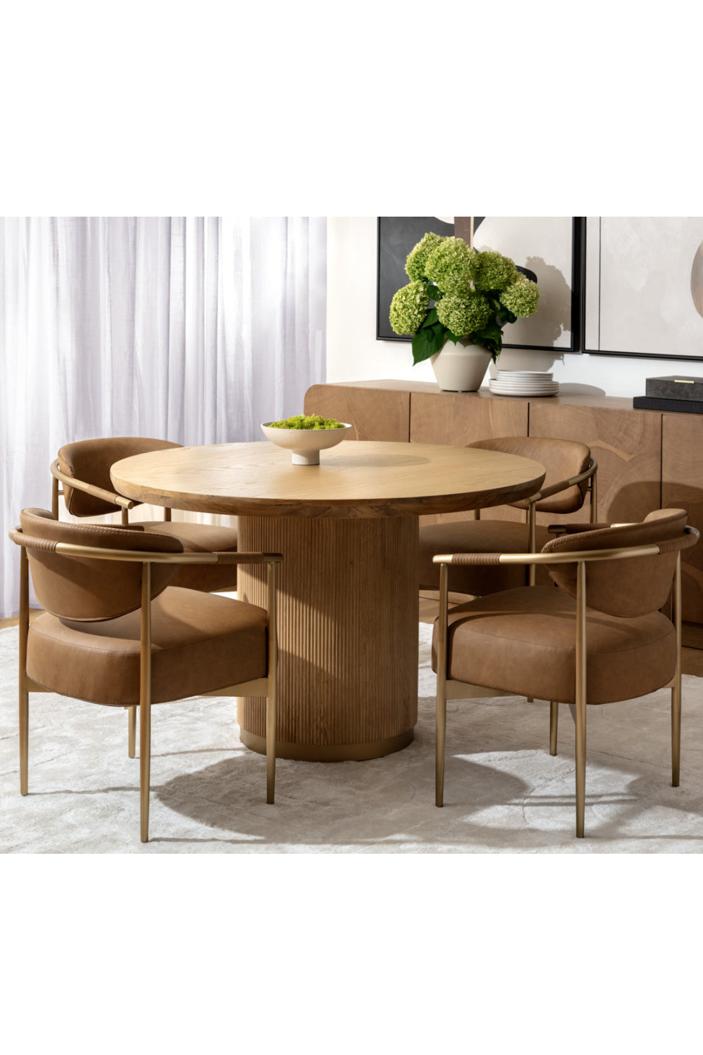 Modern European furniture - Oak Round Dining Table - www.oroa.com | Oroa.com