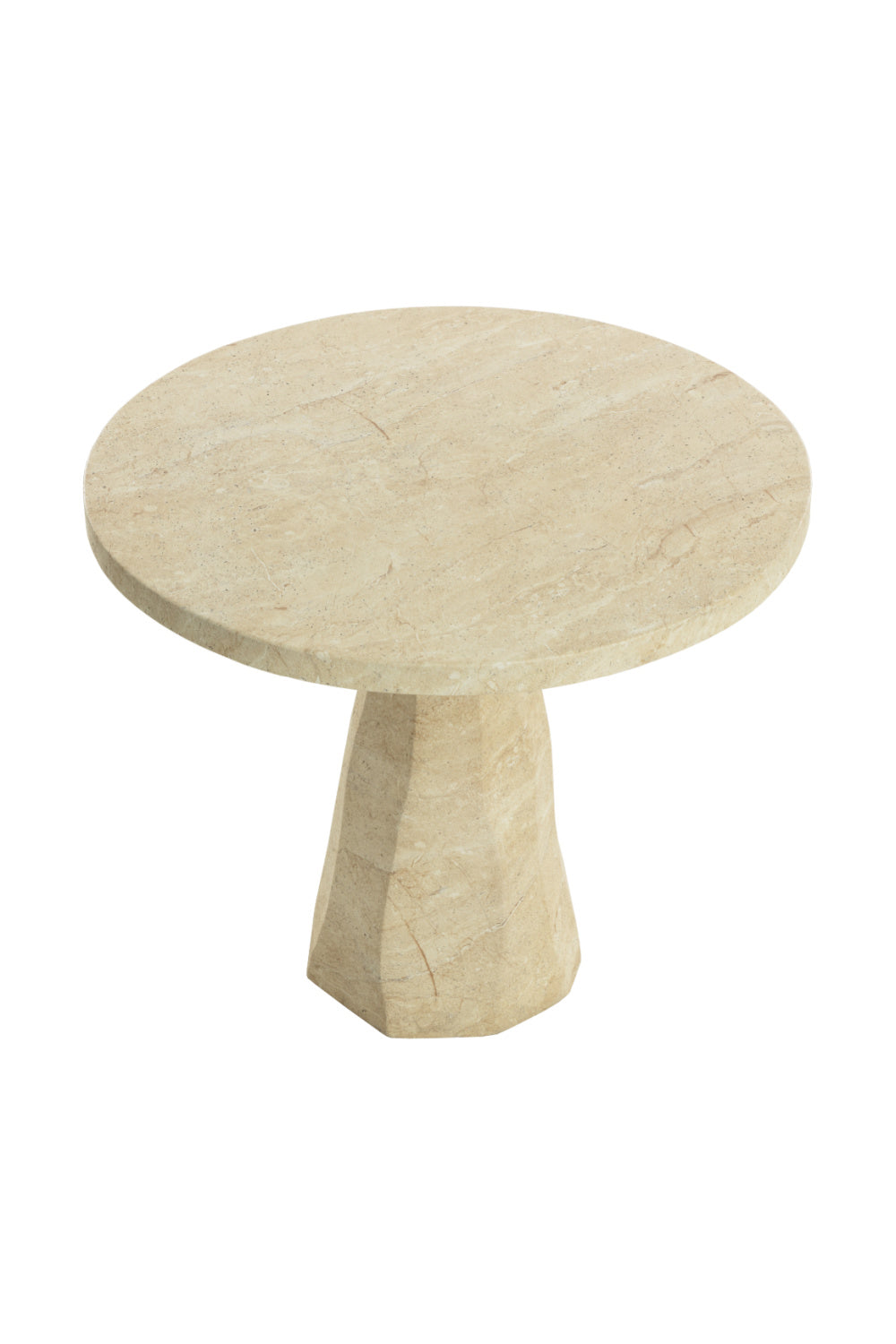 Modern European furniture - Natural Indoor/Outdoor Travertine Look Bistro Table - www.oroa.com | Oroa.com