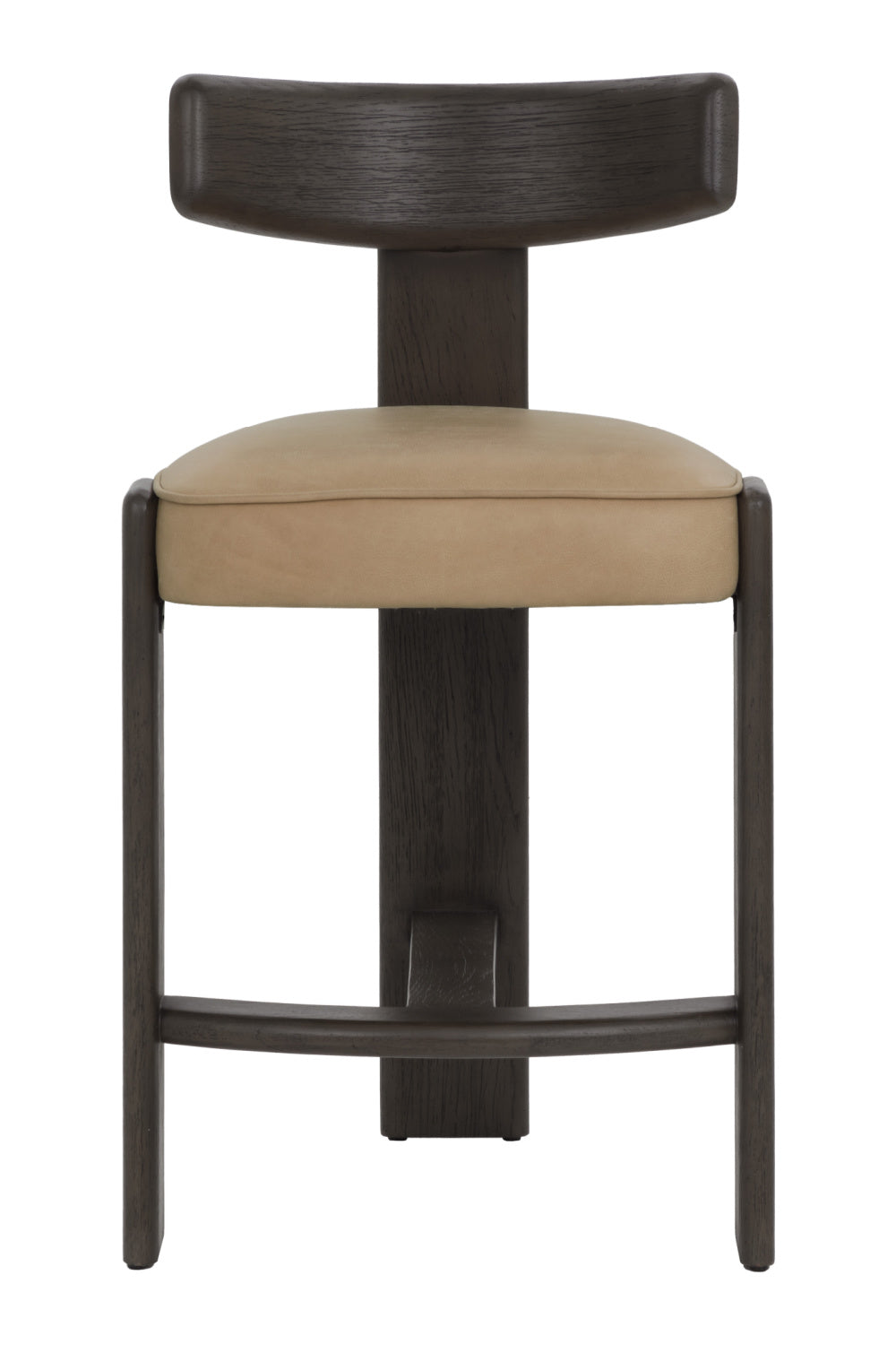 Modern European furniture - Oak T-Shaped Back Counter Stool - www.oroa.com | Oroa.com