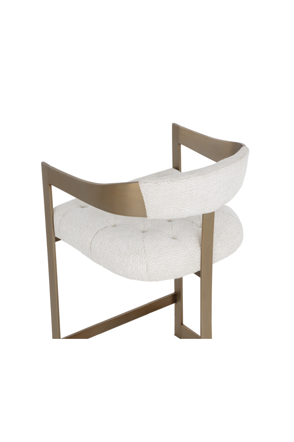 Modern European furniture - Antique Brass Framed Counter Stool - www.oroa.com | Oroa.com