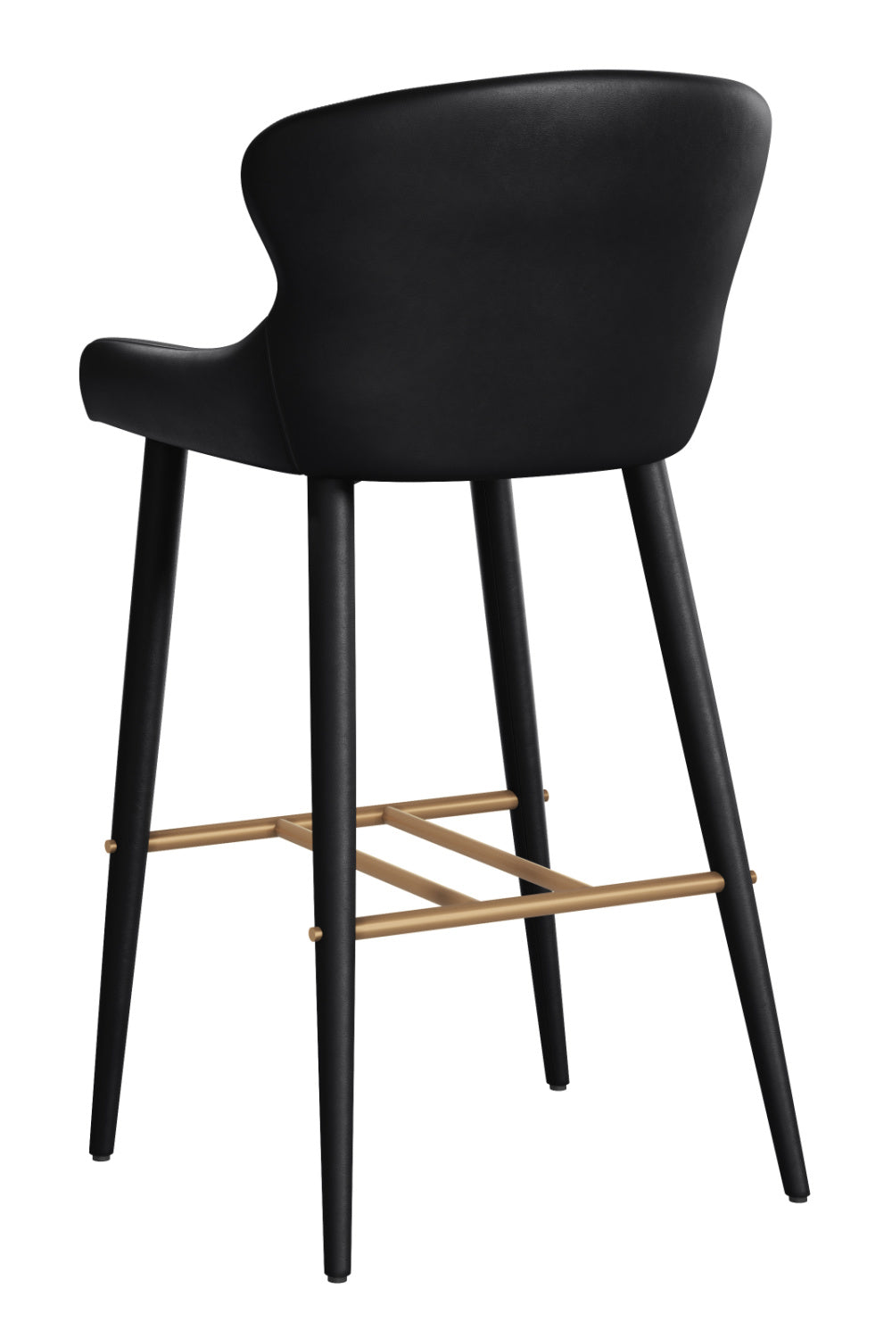 Modern European furniture - Leather Look Shell Bar Stool - www.oroa.com | Oroa.com