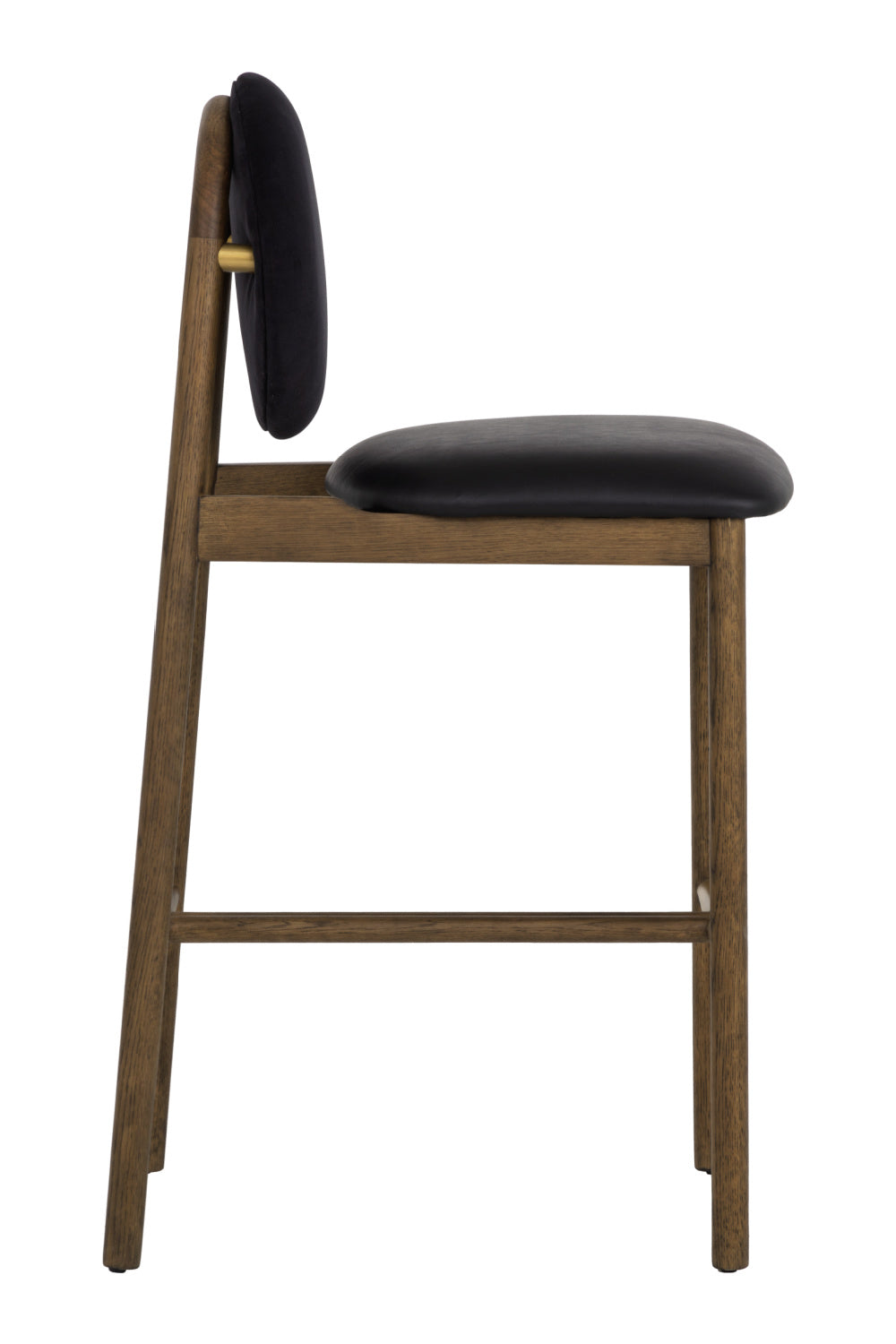 Modern European furniture - Black Round-Back Bar Stool - www.oroa.com | Oroa.com