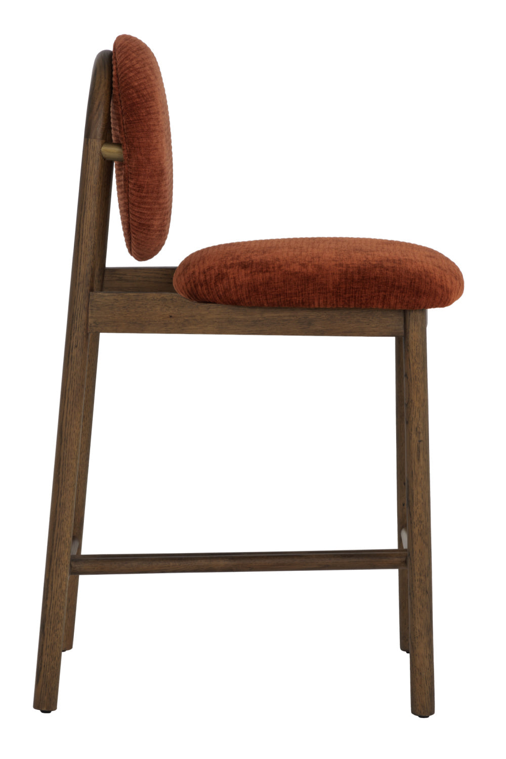 Modern European furniture - Red Rounded-Back Counter Stool - www.oroa.com | Oroa.com
