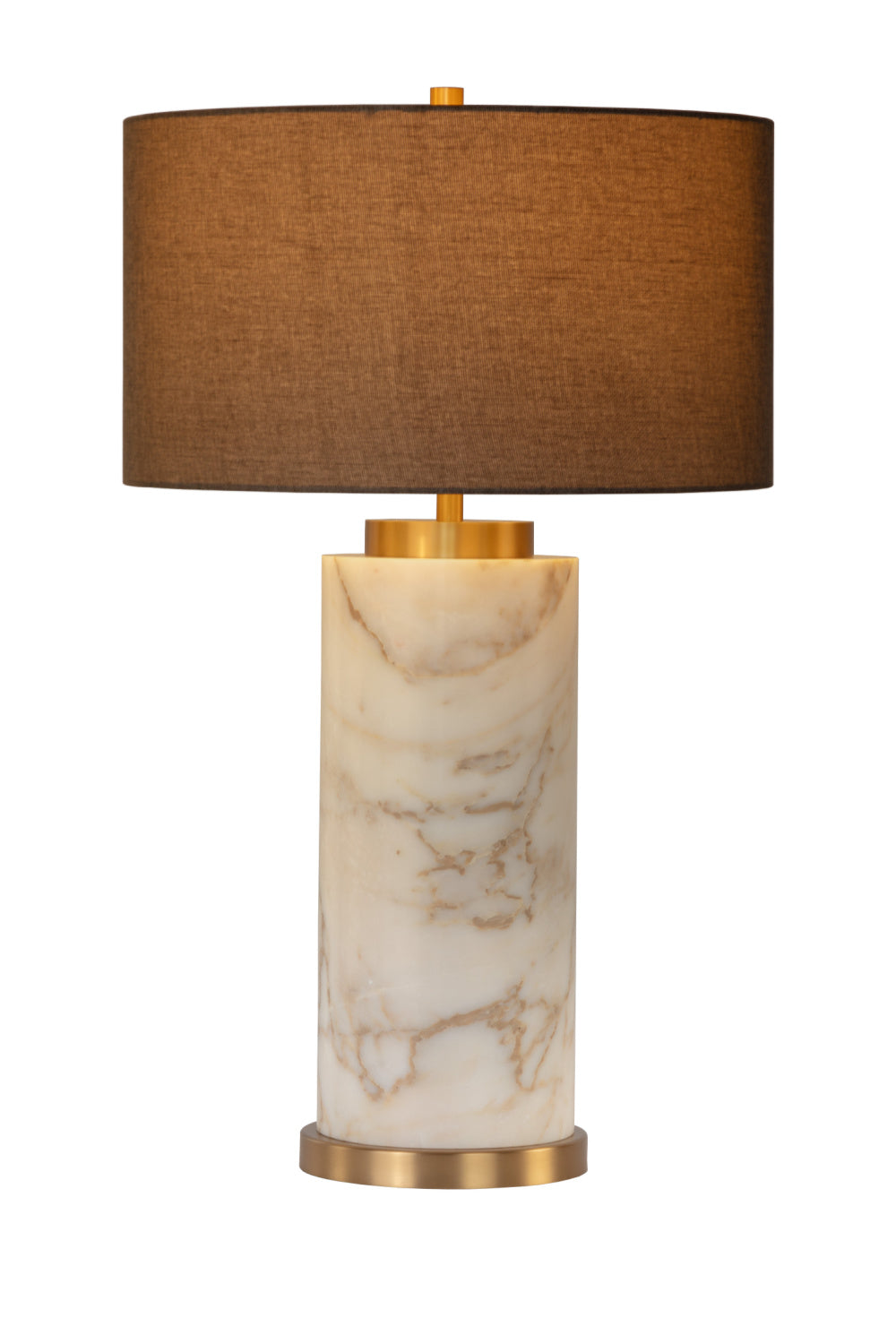 Modern European furniture - Gray Linen Marble Table Lamp - www.oroa.com | Oroa.com