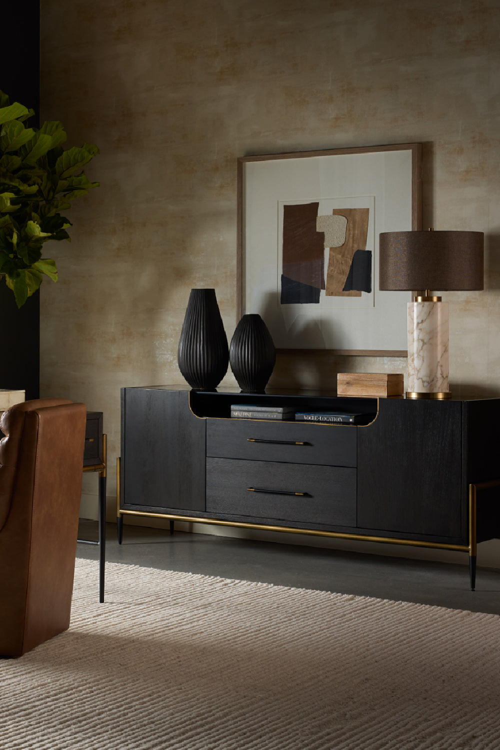 Modern European furniture - Gray Linen Marble Table Lamp - www.oroa.com | Oroa.com