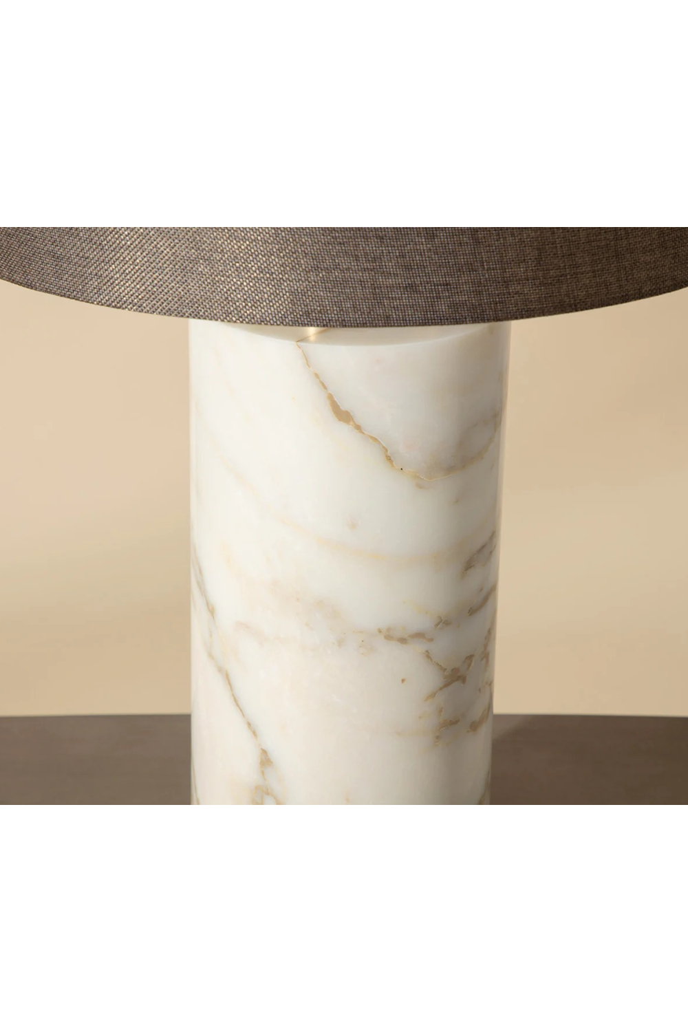 Modern European furniture - Gray Linen Marble Table Lamp - www.oroa.com | Oroa.com