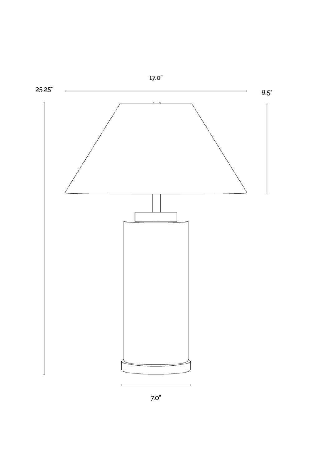 Modern European furniture - Cylindrical Marble Table Lamp - www.oroa.com | Oroa.com