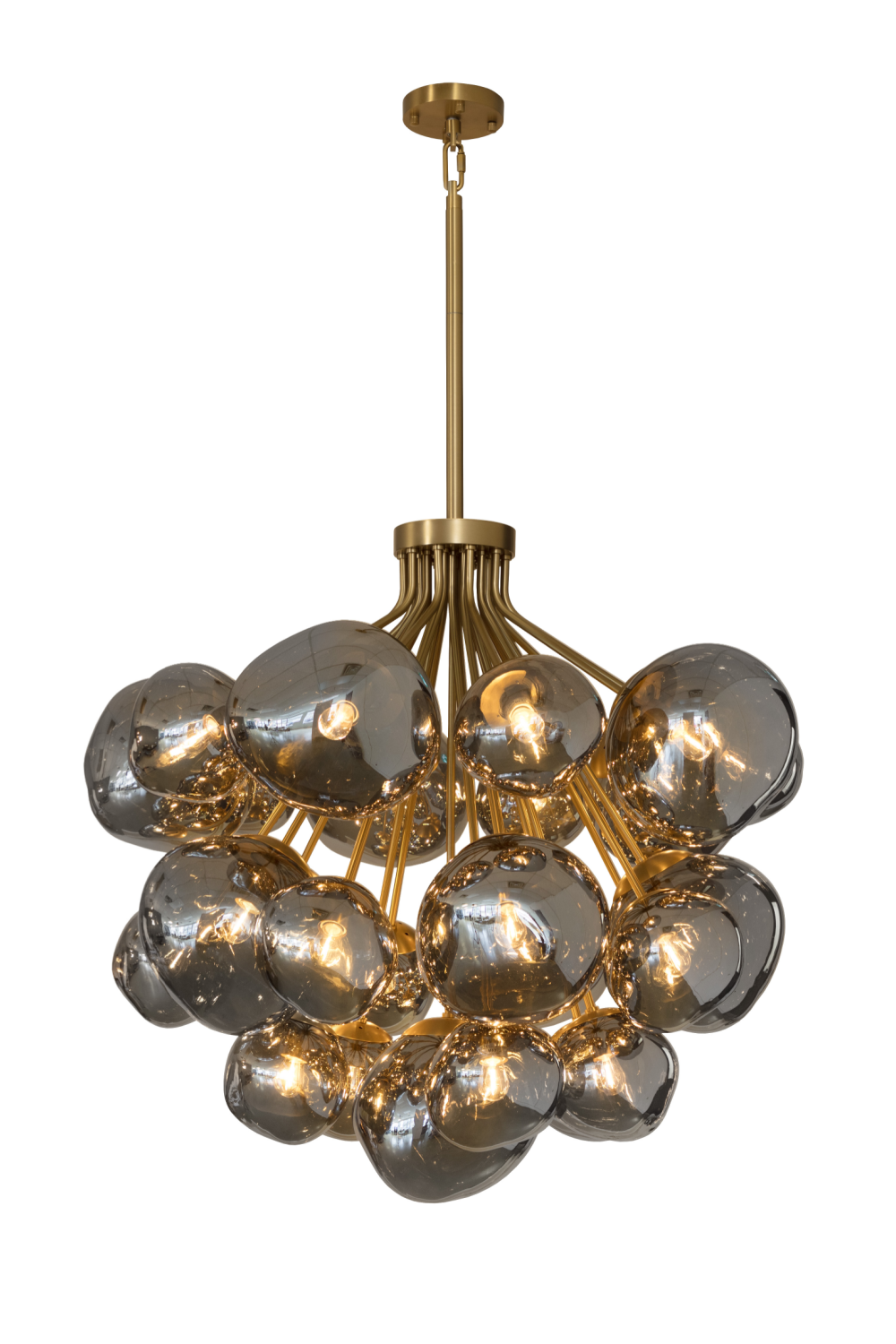 Modern European furniture - Gray Glass Orbs Chandelier - www.oroa.com | Oroa.com