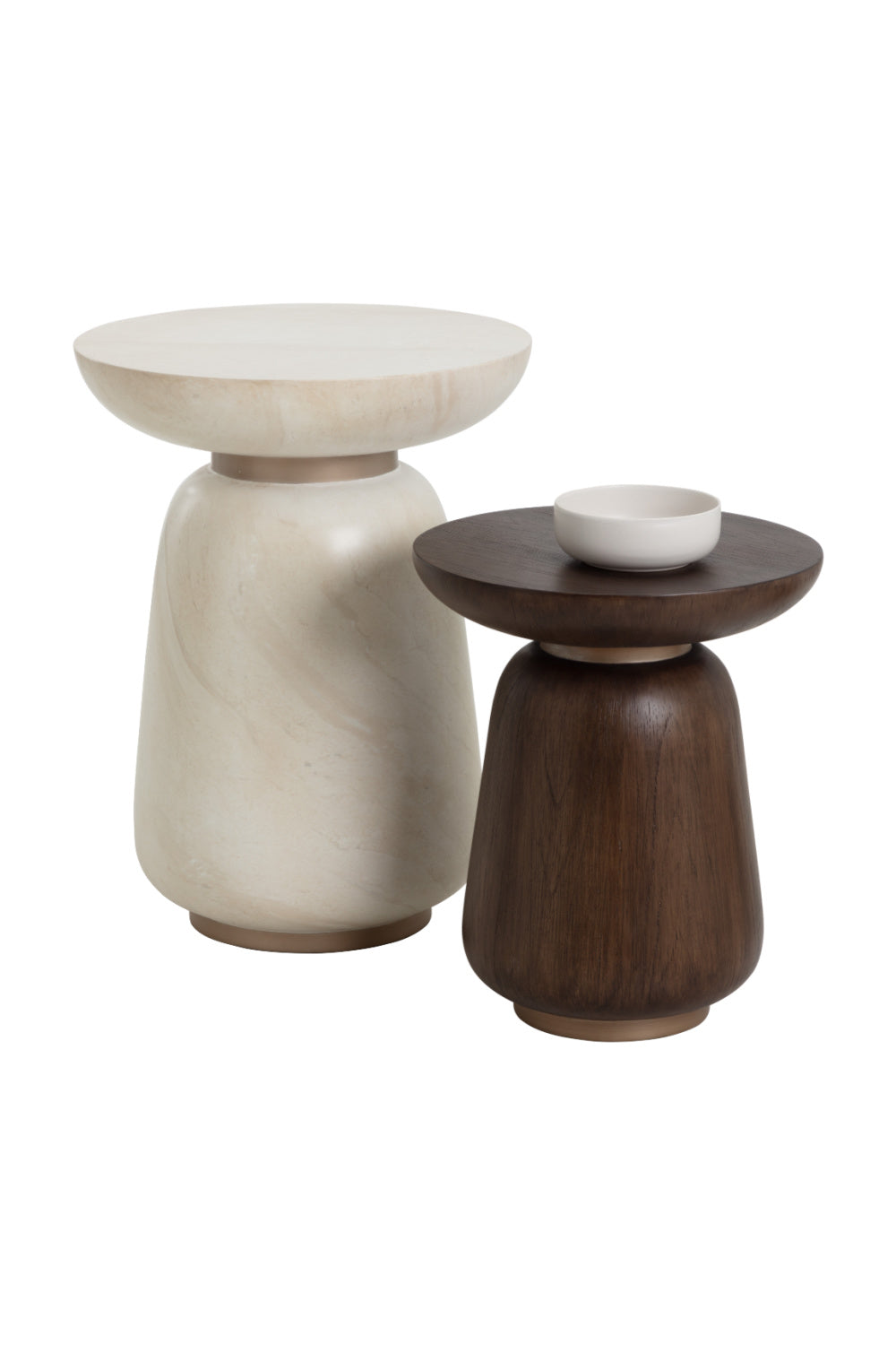Modern European furniture - Timber Effect Indoor/Outdoor End Table - www.oroa.com | Oroa.com