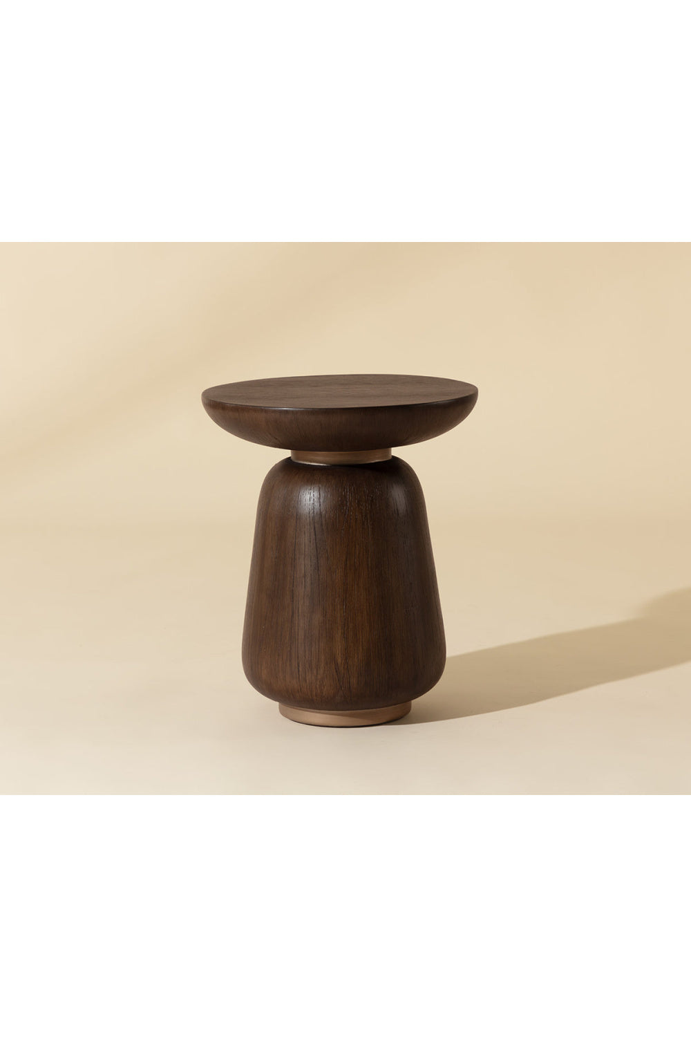 Modern European furniture - Timber Effect Indoor/Outdoor End Table - www.oroa.com | Oroa.com