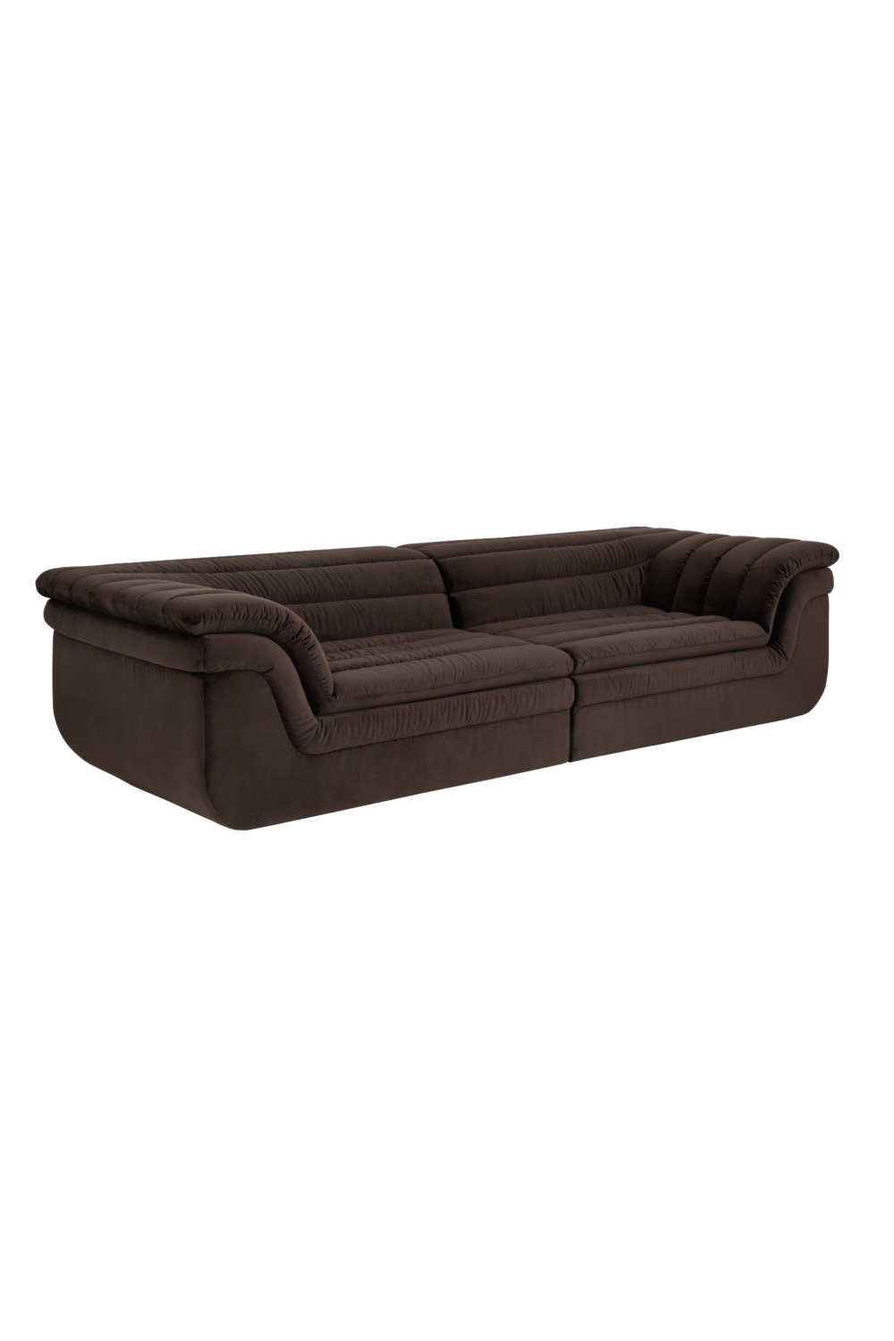 Modern European furniture - Deep-Channeled Fabric Sofa - www.oroa.com | Oroa.com