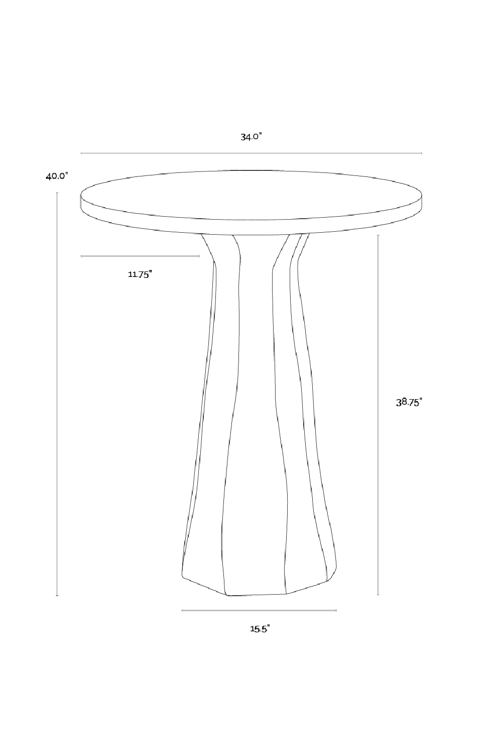 Modern European furniture - Marble-Inspired Concrete Bar Table - www.oroa.com | Oroa.com