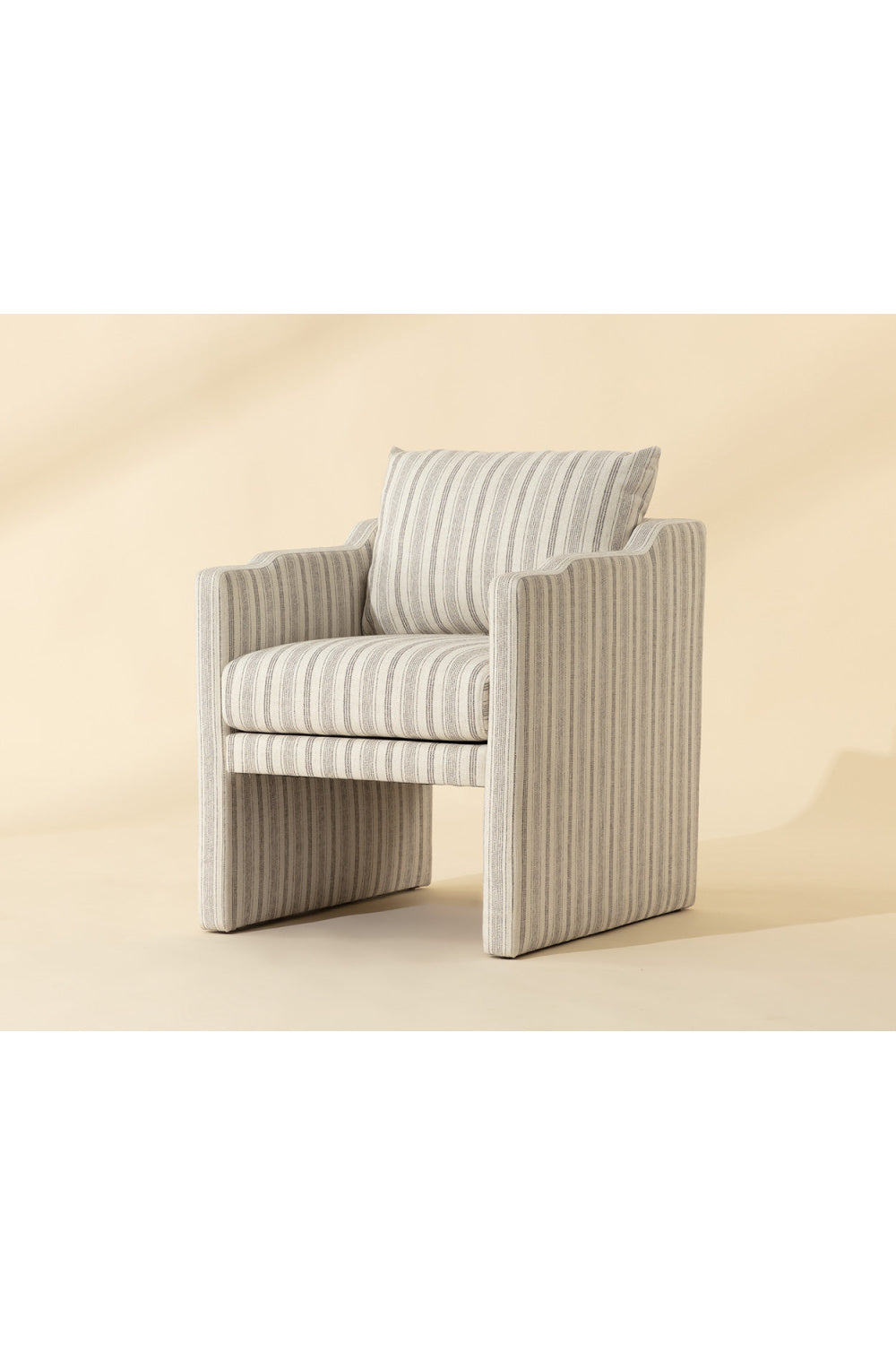 Modern European furniture - Stripe Patterned Dining Armchair - www.oroa.com | Oroa.com