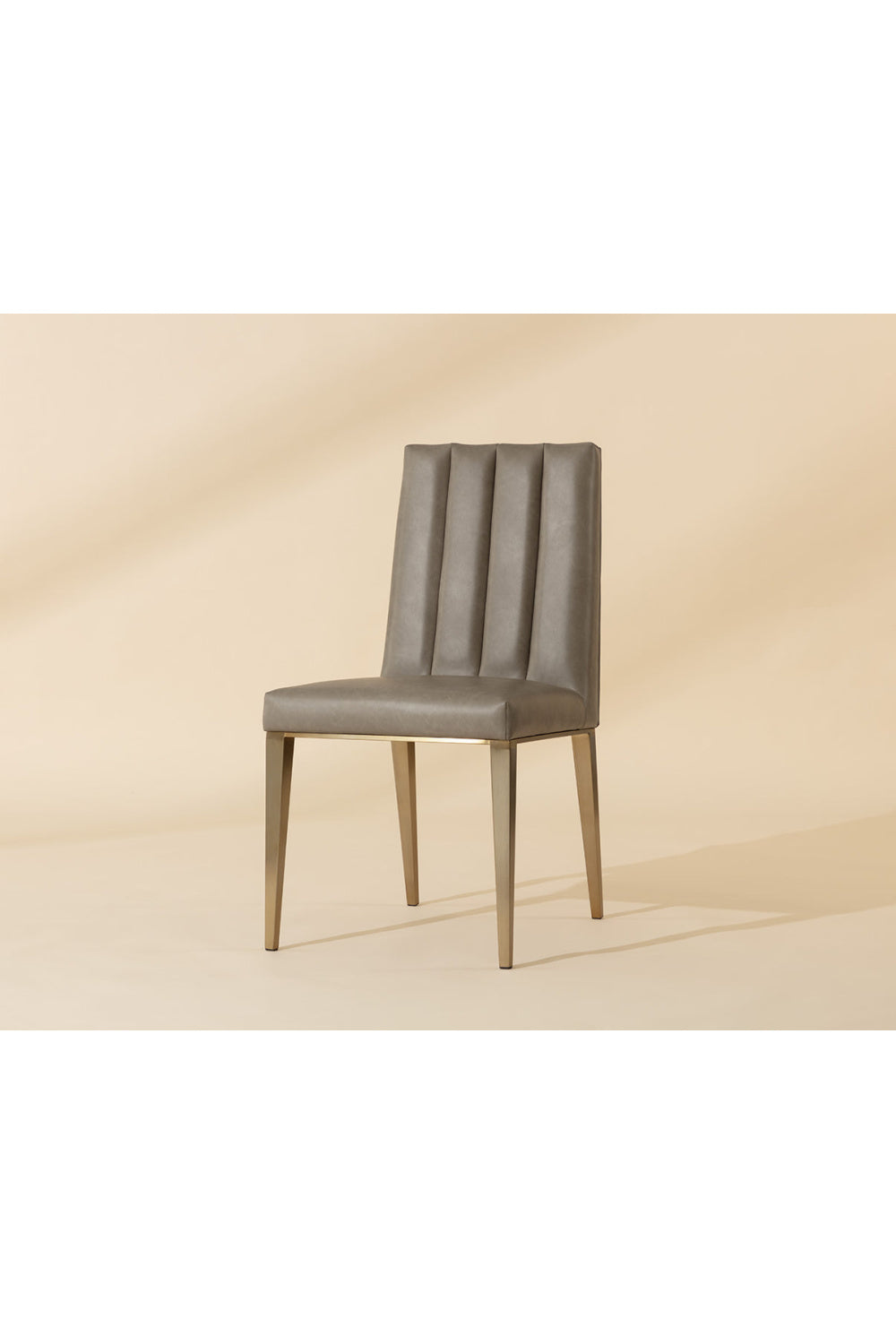 Modern European furniture - Vertical Channeled Dining Chairs (2) - www.oroa.com | Oroa.com