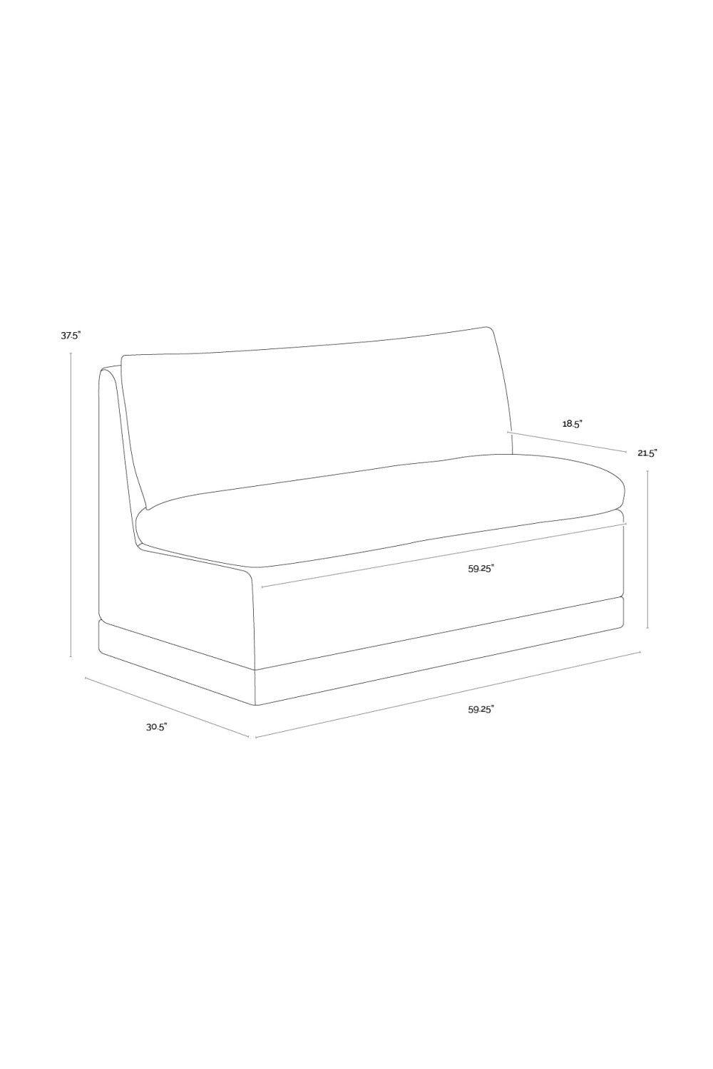 Modern European furniture - White Rectangular Banquette - www.oroa.com | Oroa.com