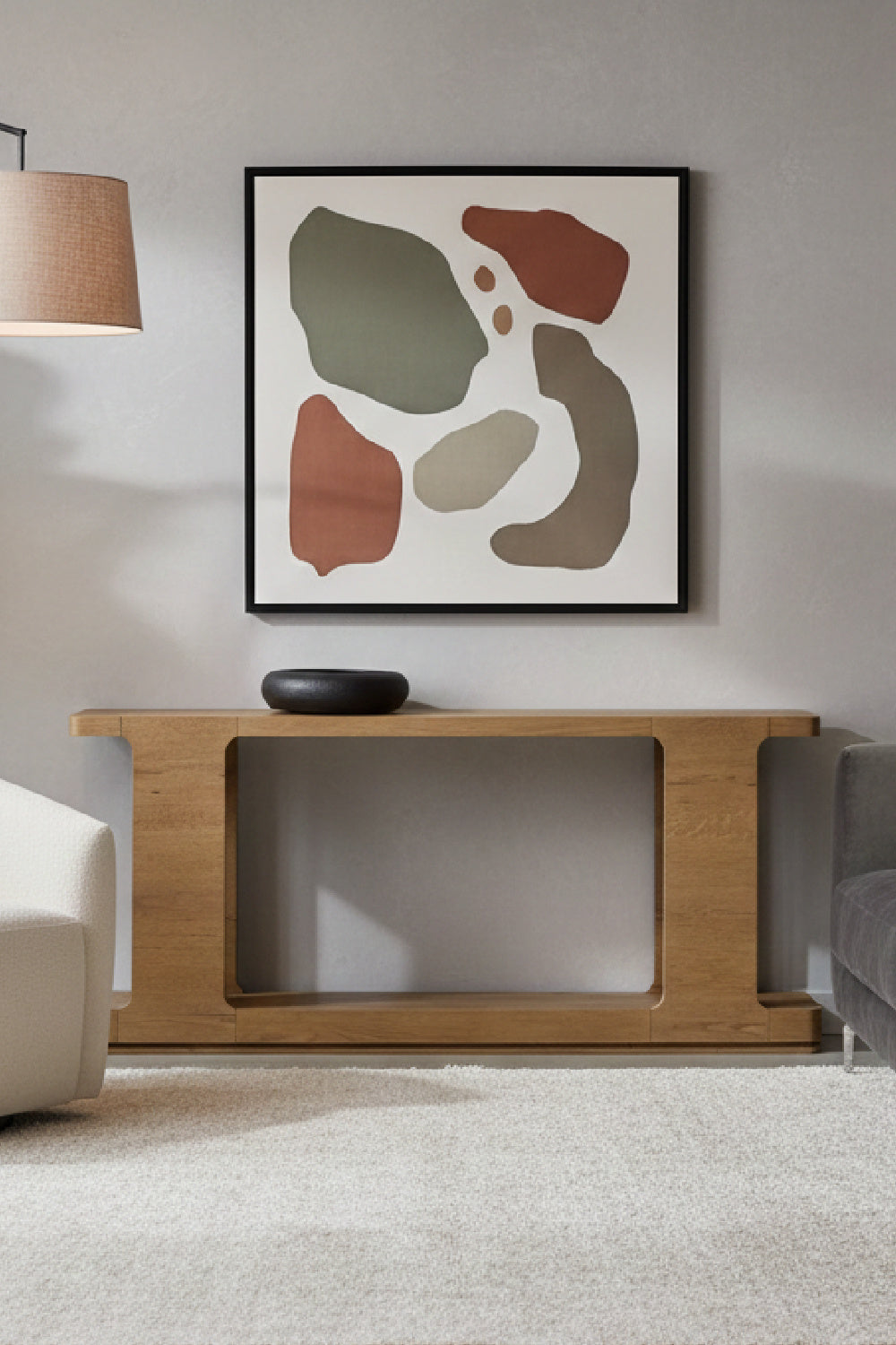 Modern European furniture - Textured Wood Console Table - www.oroa.com | Oroa.com