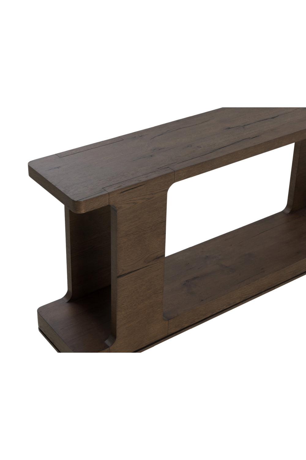 Modern European furniture - Textured Wood Console Table - www.oroa.com | Oroa.com