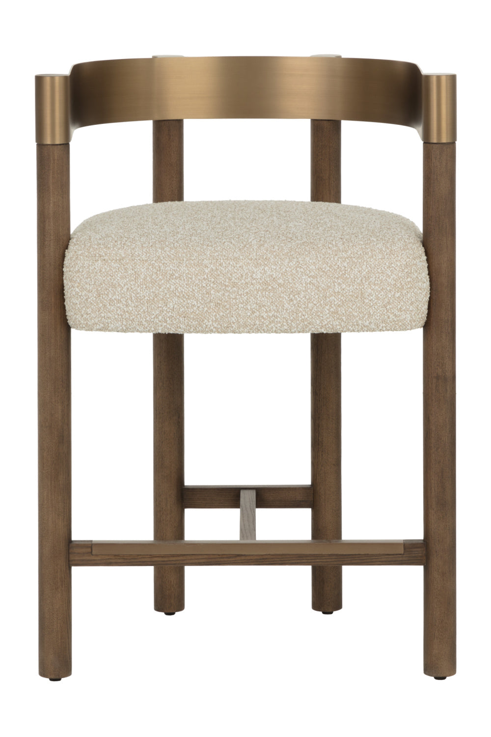 Modern European furniture - Brown Ash Curved Bar Stool - www.oroa.com | Oroa.com