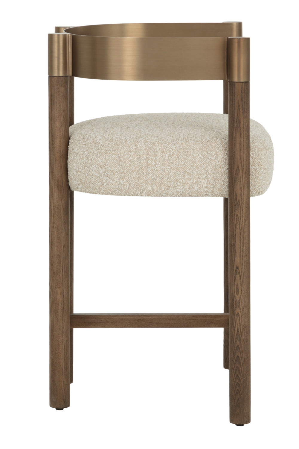 Modern European furniture - Brown Ash Curved Bar Stool - www.oroa.com | Oroa.com