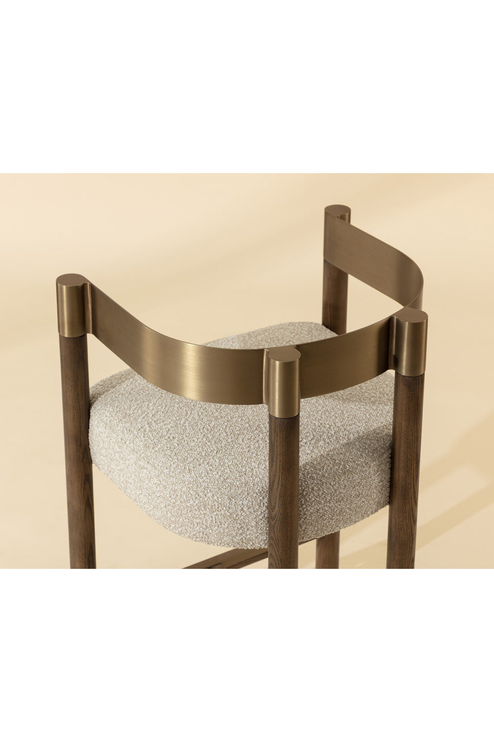 Modern European furniture - Brown Ash Curved Bar Stool - www.oroa.com | Oroa.com