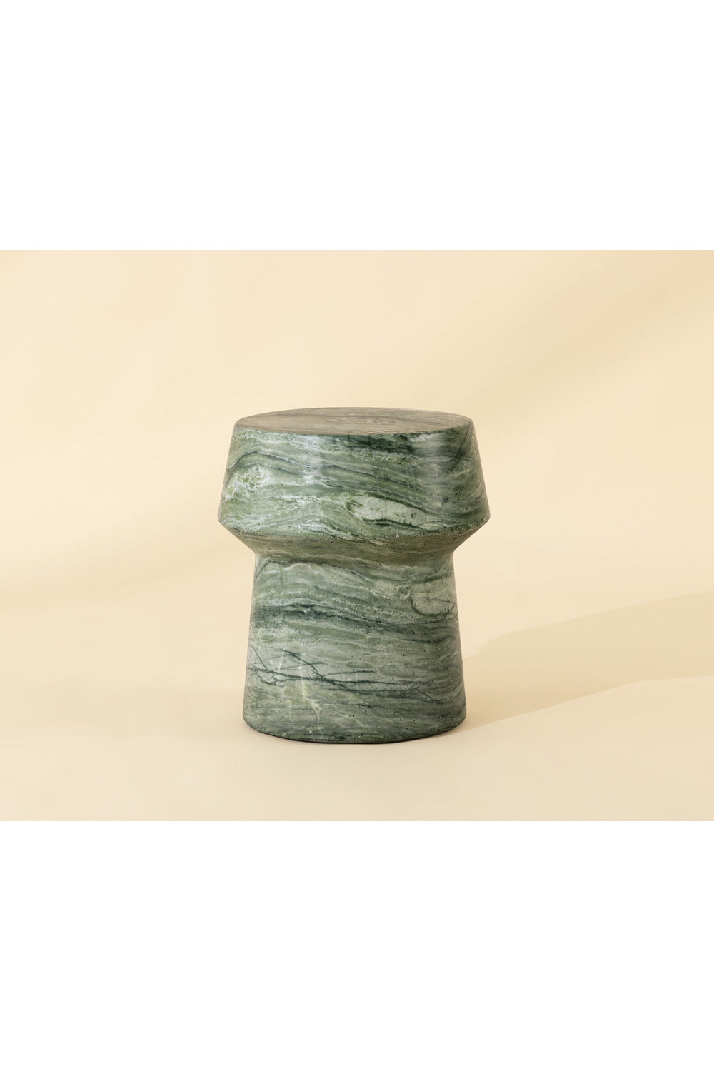 Modern European furniture - Marble Look Indoor/Outdoor End Table - www.oroa.com | Oroa.com